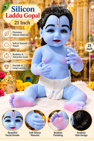 21' Inch Premium Silicon Laddu Gopal