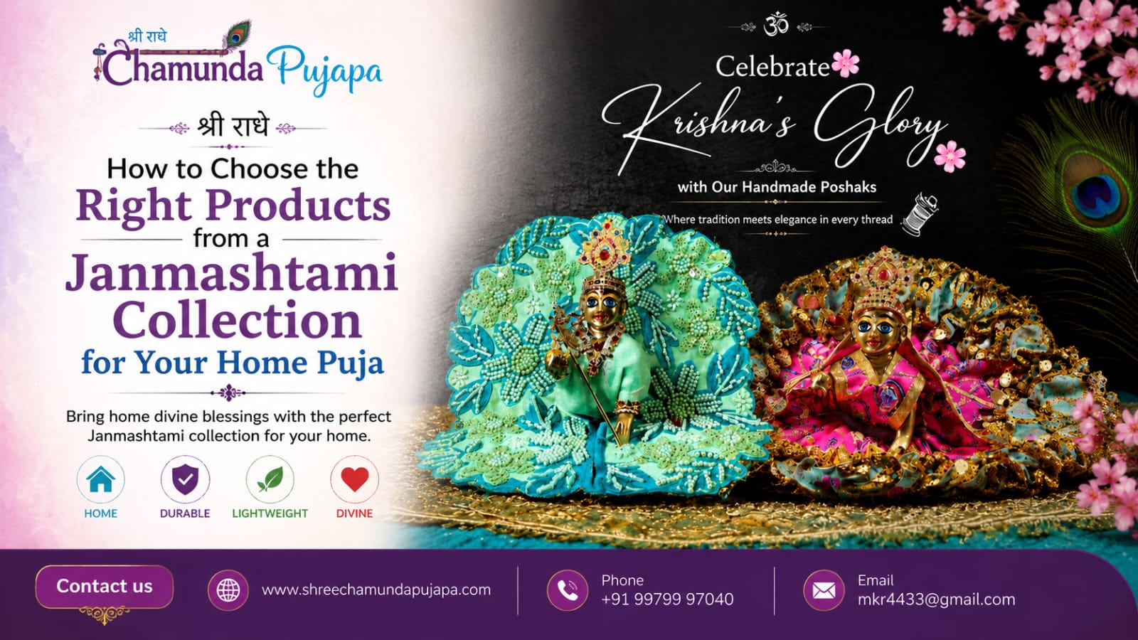 How to Choose the Right Products from a Janmashtami Collection for Your Home Puja