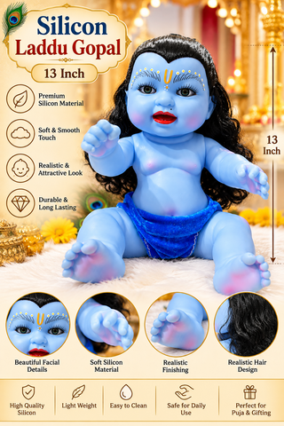 13 Inch Silicon Laddu Gopal