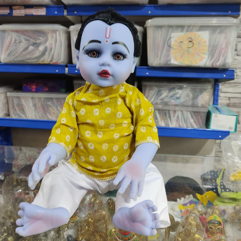 Premium 18-Inch Realistic Silicon Ladoo Gopal