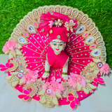 Premium Hot Pink Designer Laddu Gopal Poshak