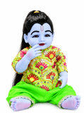 21 Inch Laddu Gopal Poshak – Green Designer Dress Set