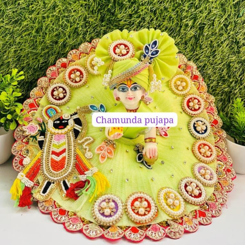 Exclusive Heavy Work Janmashtami Special Poshak for Laddu Gopal