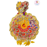 Yellow & Orange Designer Laddu Gopal Poshak – Heavy Shringar Design