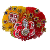 Multicolor Floral Designer Laddu Gopal Shringar Set